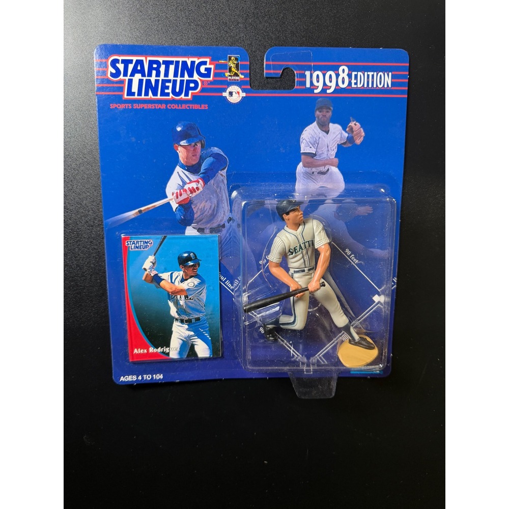 Kenner Starting Lineup 1998 Alex Rodriguez Seattle Mariners Figure Trading Card